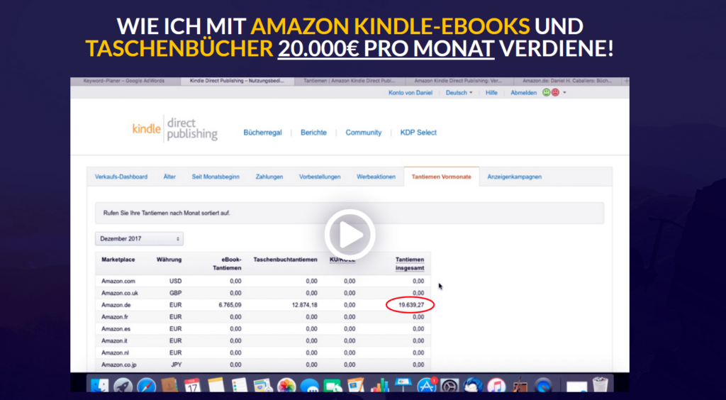 Kindle Amazon - Videokurs
