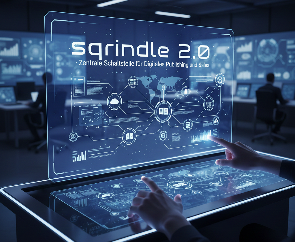 Sqrindle 2.0 zentrale Schaltstelle für digitales Publishing und Sales