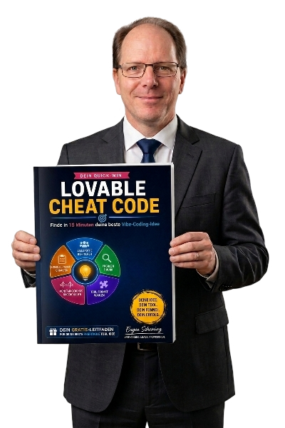 Der Lovable Cheat Code im Test: Erfahre, wie der Leitfaden dich in fünf Schritten zu einer konkreten Vibe-Coding-Idee und einem kopierfertigen Lovable-Prompt führt.