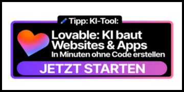 Lovable KI baut Websites und Apps in Minuten ohne Code erstellen - Jetzt starten Einladung sichern