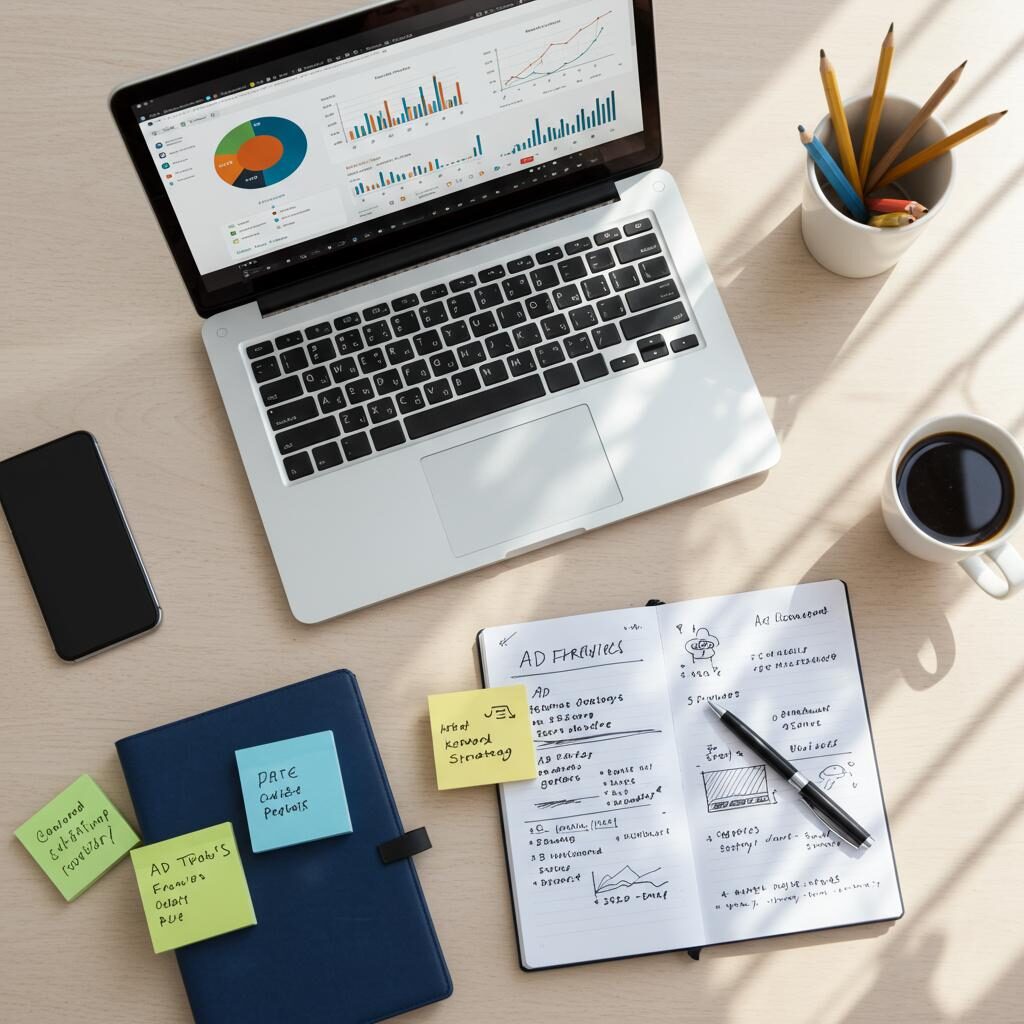 Affiliate Marketer plant eine Online-Werbekampagne
