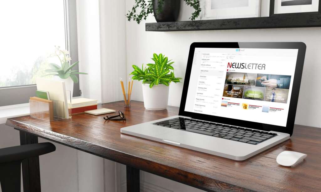 Laufband-Werbung auf einer Online-Plattform