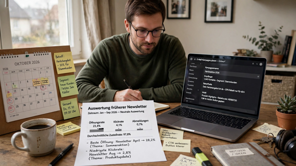 Planung einer datenbasierten Newsletter-Kampagne