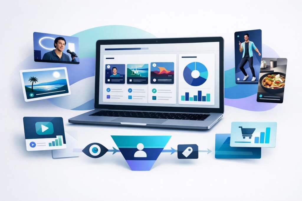 Kurzvideos mit Landingpage und E-Mail-Marketing zu einem digitalen Marketing-Funnel verbinden